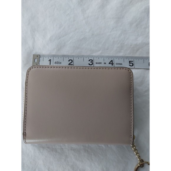 Kate Spade Key Chain Wallet Beige Pink Gold - Picture 4 of 8